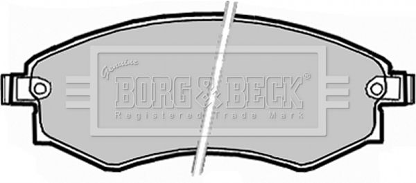 BORG & BECK Piduriklotsi komplekt,ketaspidur BBP1913